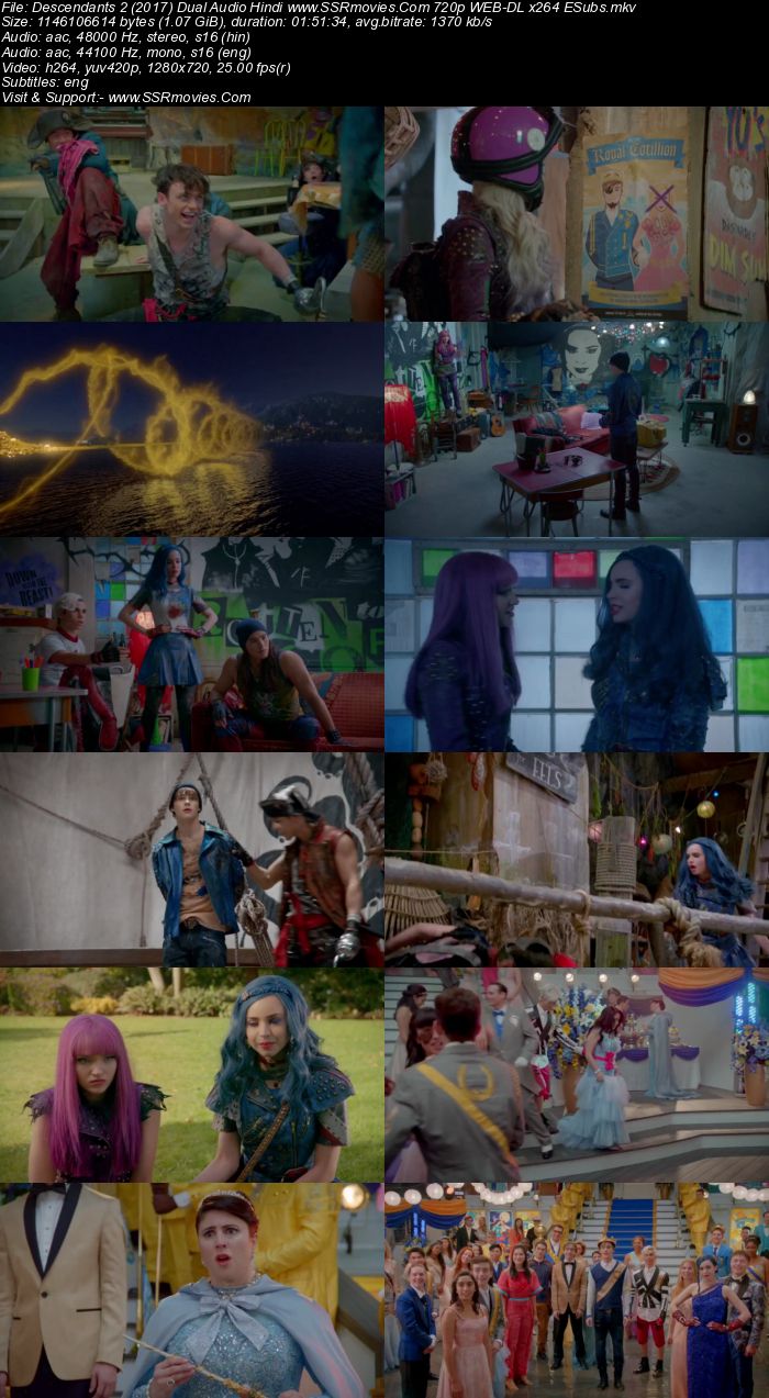 Descendants 2 (2017) Dual Audio Hindi 720p WEB-DL x264 1.1GB Full Movie Download