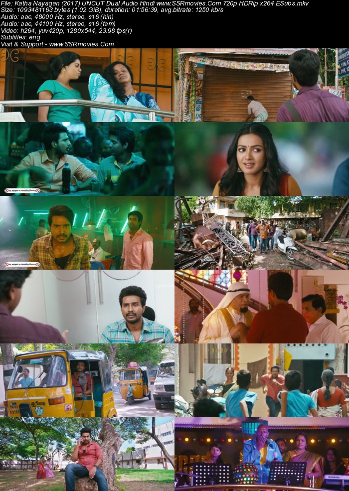 Kathanayagan (2017) Dual Audio Hindi 480p HDRip x264 350MB Full Movie Download