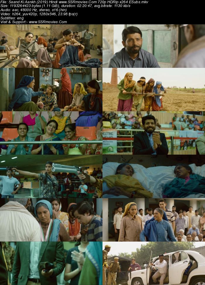 Saand Ki Aankh (2019) Hindi 480p HDRip x264 400MB ESubs Full Movie Download