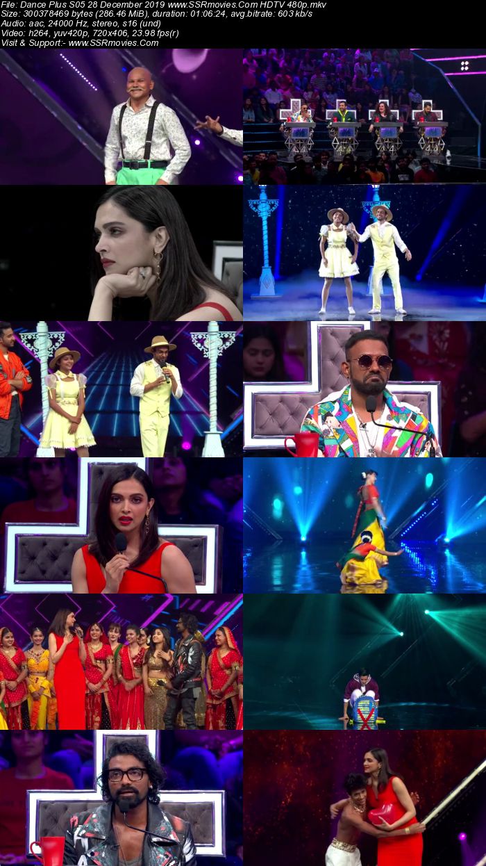 Dance Plus S05 28 December 2019 HDTV 480p 720p Download