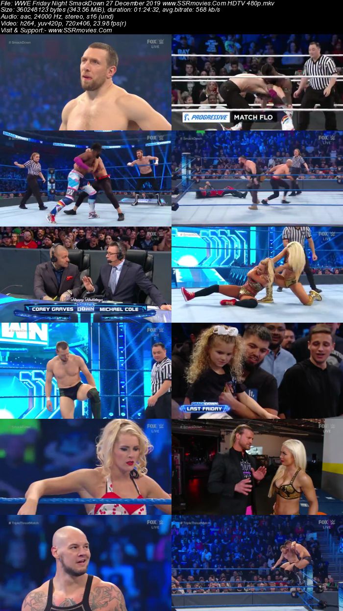 WWE Friday Night SmackDown 27 December 2019 Full Show Download 480p 720p HDTV WEBRip