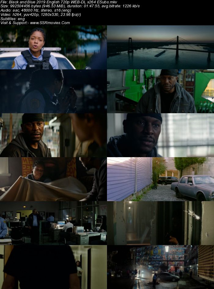 Black and Blue (2019) English 480p WEB-DL x264 300MB ESubs Full Movie Download