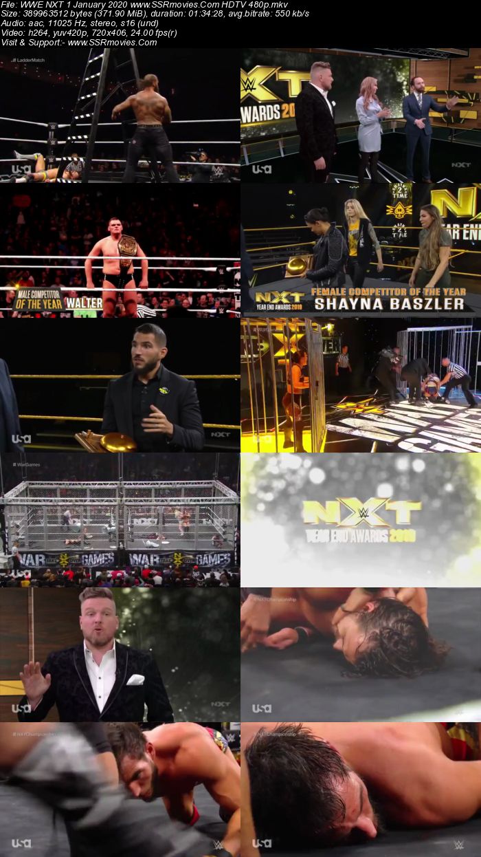 WWE NXT 1 January 2020 HDTV 480p Full Show Download