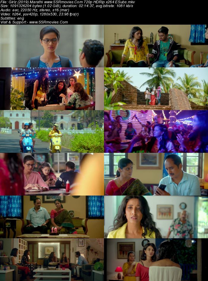 Girlz (2019) Marathi 480p HDRip x264 400MB ESubs Full Movie Download