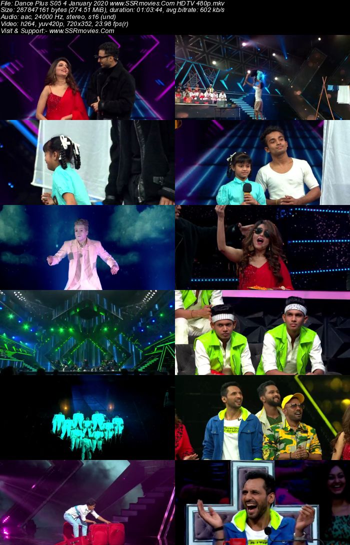 Dance Plus S05 4 January 2020 HDTV 480p 720p Download