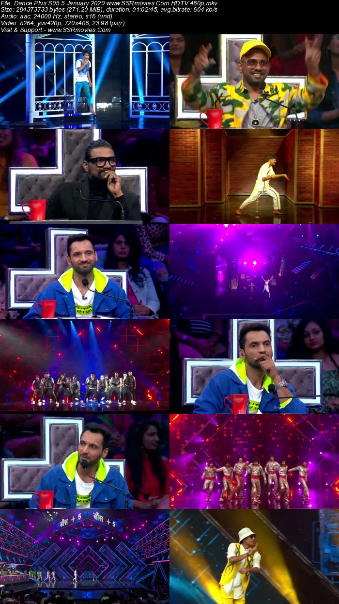 Dance Plus S05 5 January 2020 HDTV 480p 720p Download