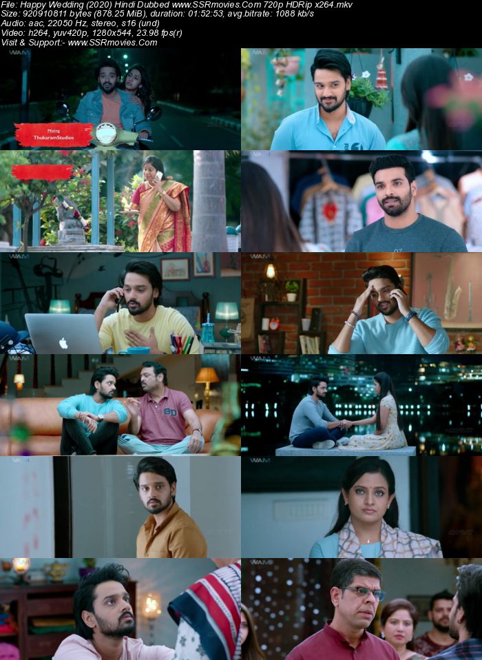 Happy Wedding (2020) Hindi Dubbed 480p HDRip x264 350MB Movie Download