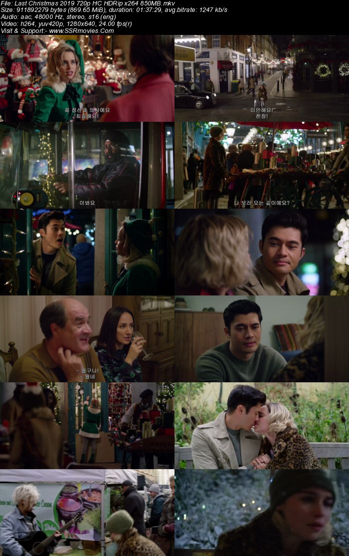 Last Christmas (2019) English 720p HC HDRip x264 850MB Full Movie Download