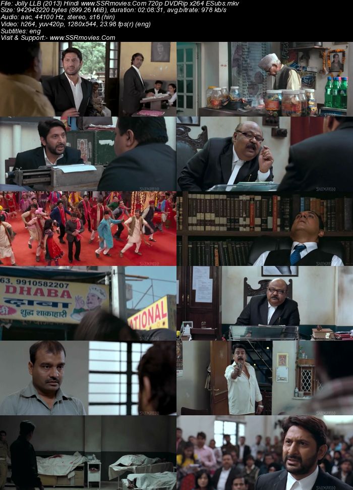 Jolly LLB (2013) Hindi 720p DVDRip x264 900MB Full Movie Download