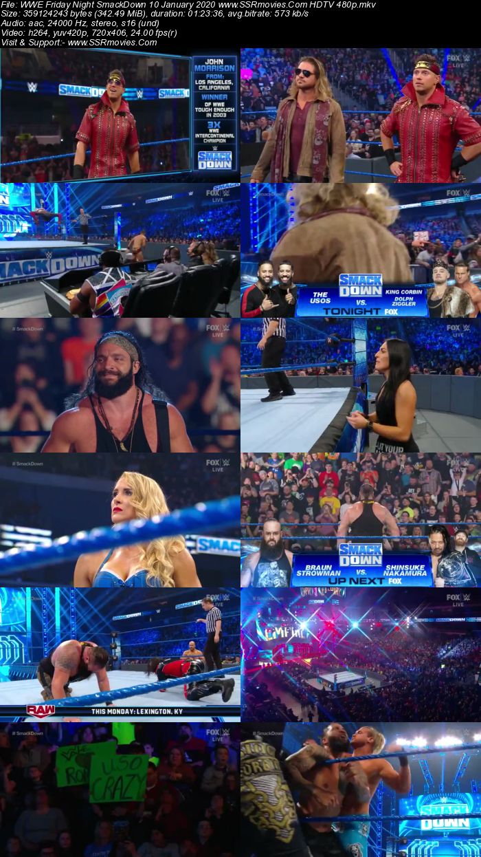 WWE Friday Night SmackDown 10 January 2020 Full Show Download 480p 720p HDTV WEBRip