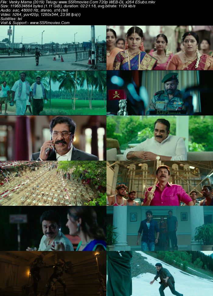 Venky Mama (2019) Telugu 720p WEB-DL x264 1.1GB Full Movie Download