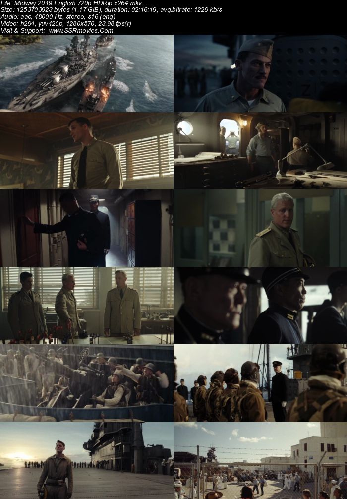 Midway (2019) English 720p HDRip x264 1.2GB Full Movie Download