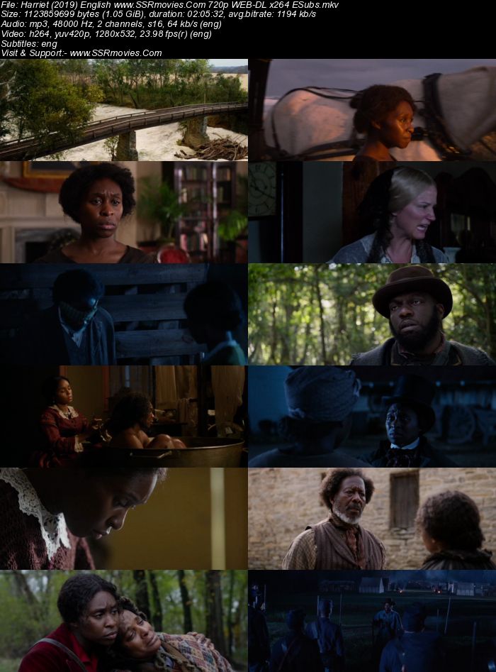 Harriet (2019) English 720p WEB-DL x264 1GB ESubs Full Movie Download