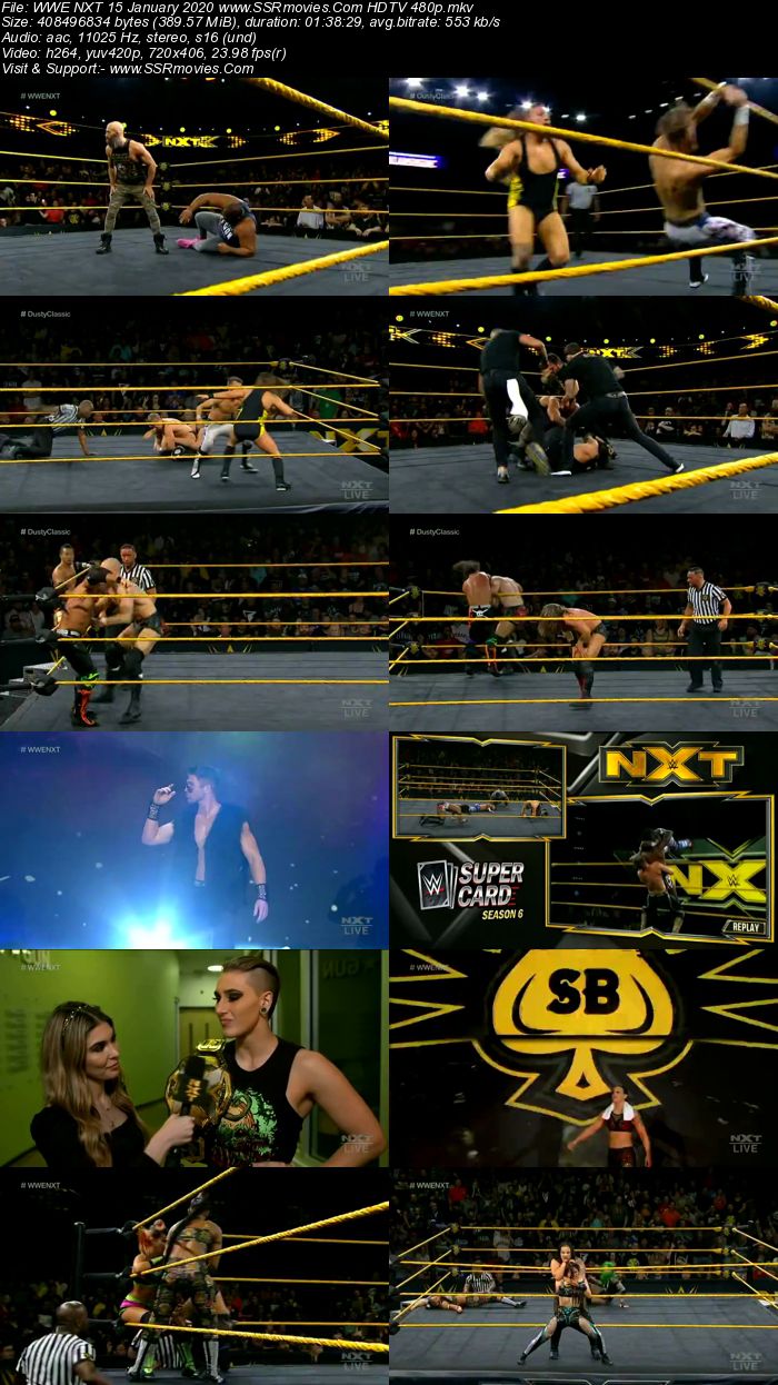 WWE NXT 15 January 2020 HDTV 480p Full Show Download