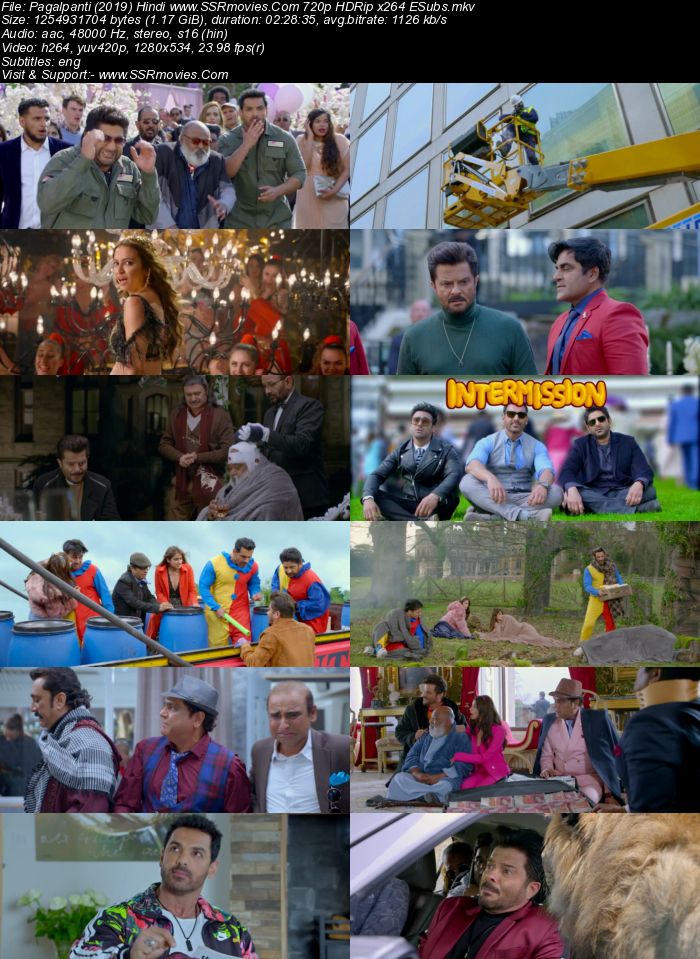 Pagalpanti (2019) Hindi 720p HDRip x264 1.2GB Full Movie Download