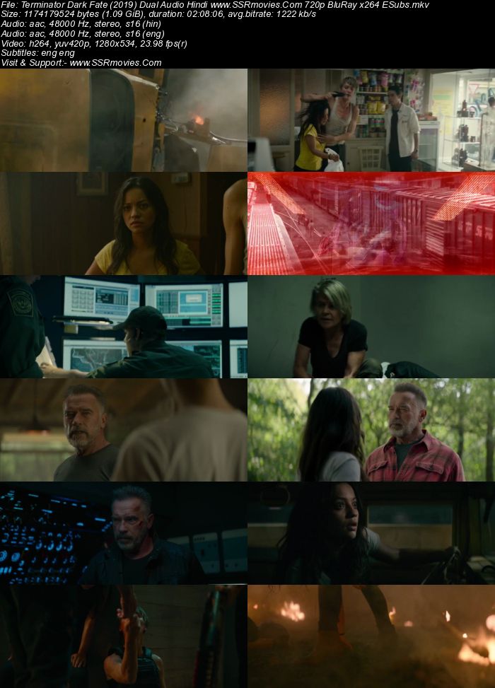 Terminator: Dark Fate (2019) Dual Audio Hindi 720p BluRay 1.1GB ESubs Full Movie Download