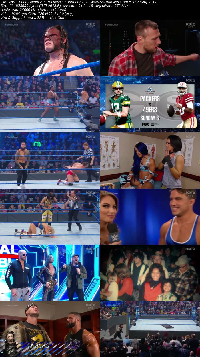 WWE Friday Night SmackDown 17 January 2020 Full Show Download 480p 720p HDTV WEBRip