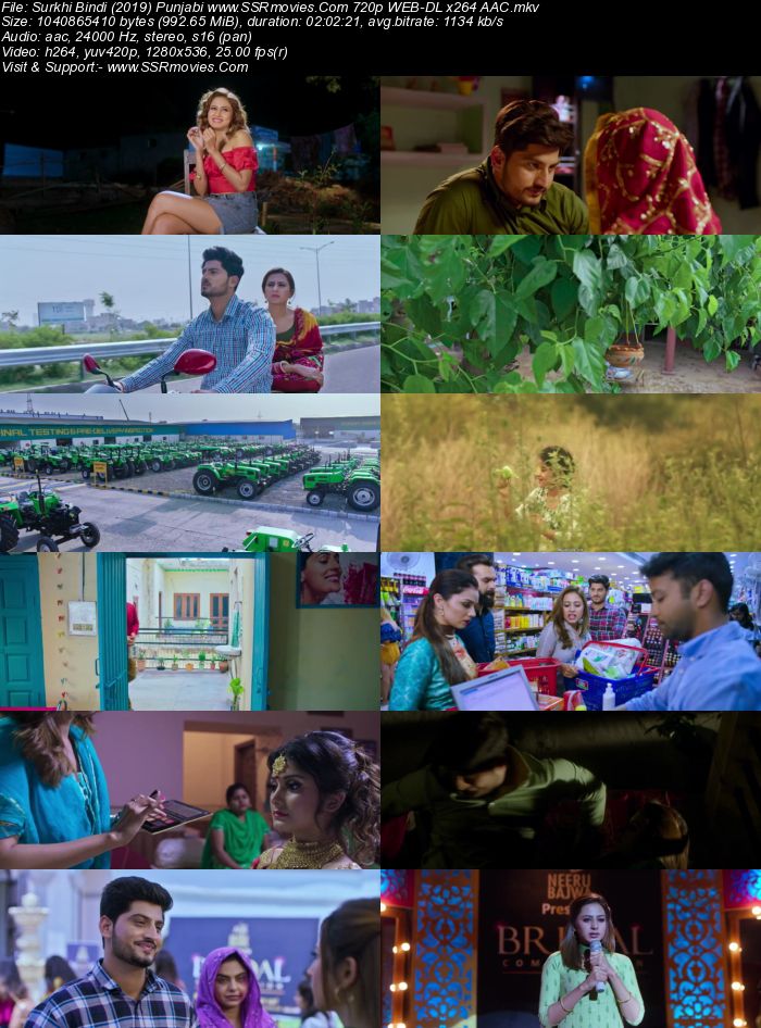 Surkhi Bindi (2019) Punjabi 720p WEB-DL x264 950MB Full Movie Download