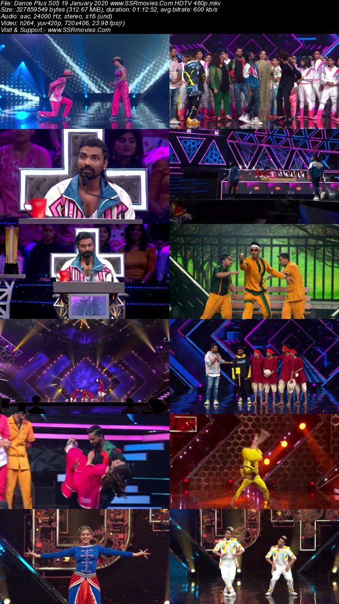 Dance Plus S05 19 January 2020 HDTV 480p 720p Download