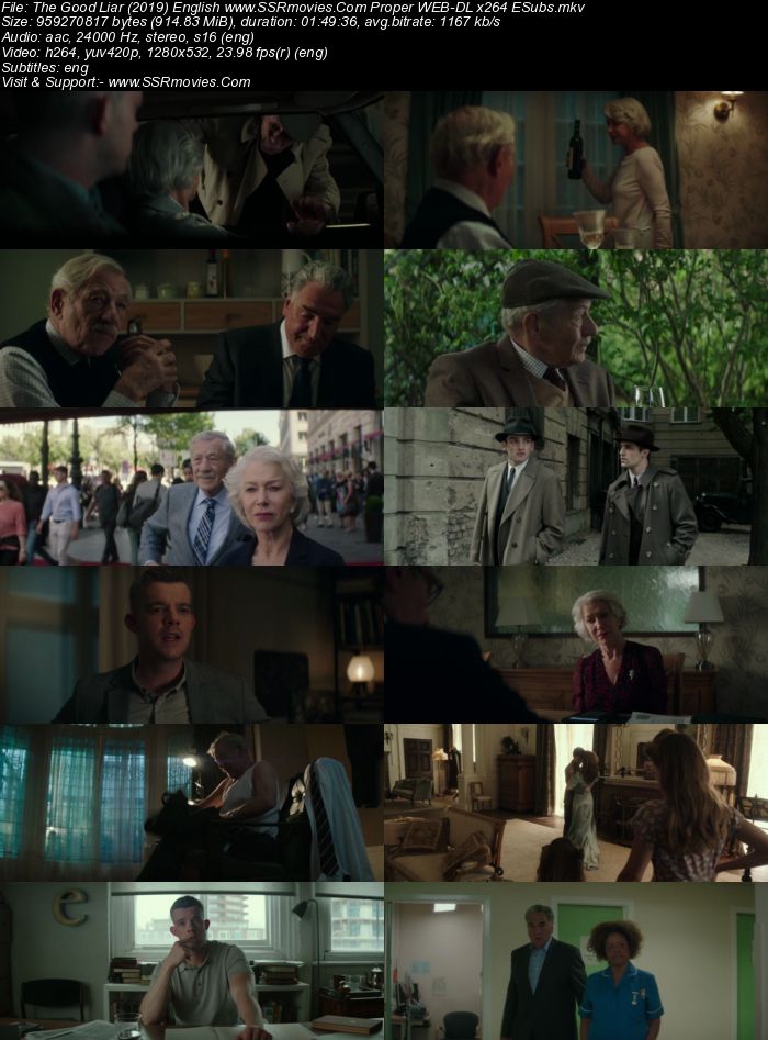 The Good Liar (2019) English 480p WEB-DL x264 300MB ESubs Full Movie Download