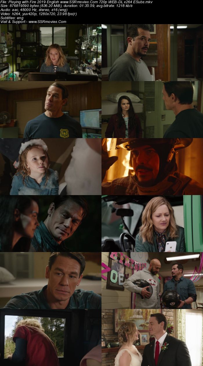 Playing with Fire (2019) English 480p WEB-DL x264 300MB ESubs Full Movie Download