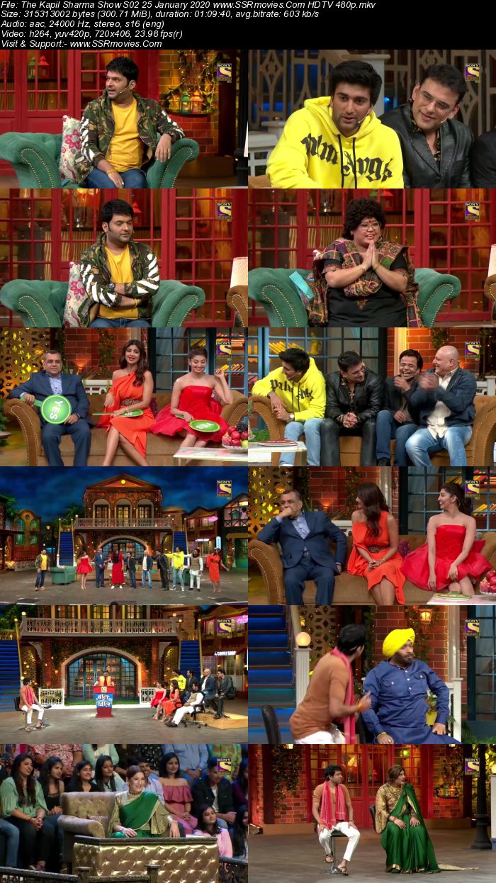 The Kapil Sharma Show S02 25 January 2020 Full Show Download HDTV HDRip 480p