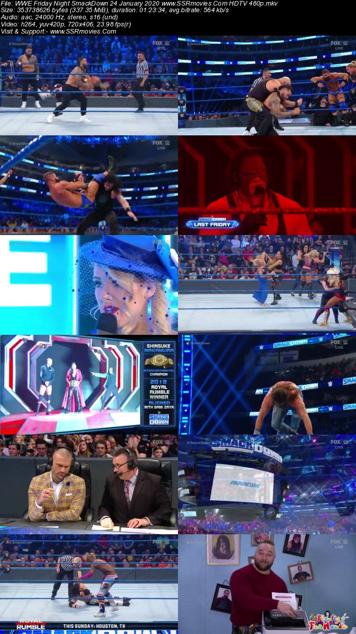 WWE Friday Night SmackDown 24 January 2020 Full Show Download 480p 720p HDTV WEBRip