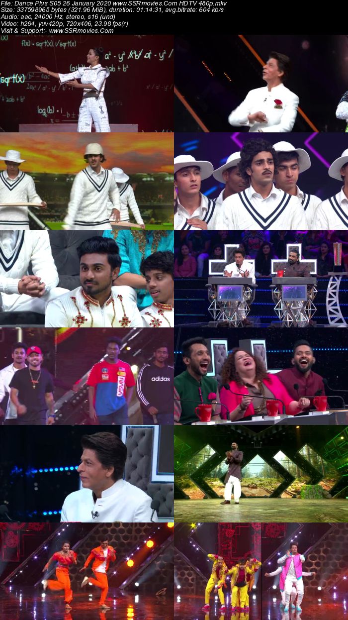 Dance Plus S05 26 January 2020 HDTV 480p 720p Download