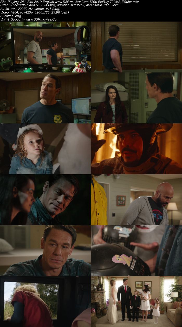 Playing with Fire (2019) English 720p BluRay x264 800MB ESubs Movie Download