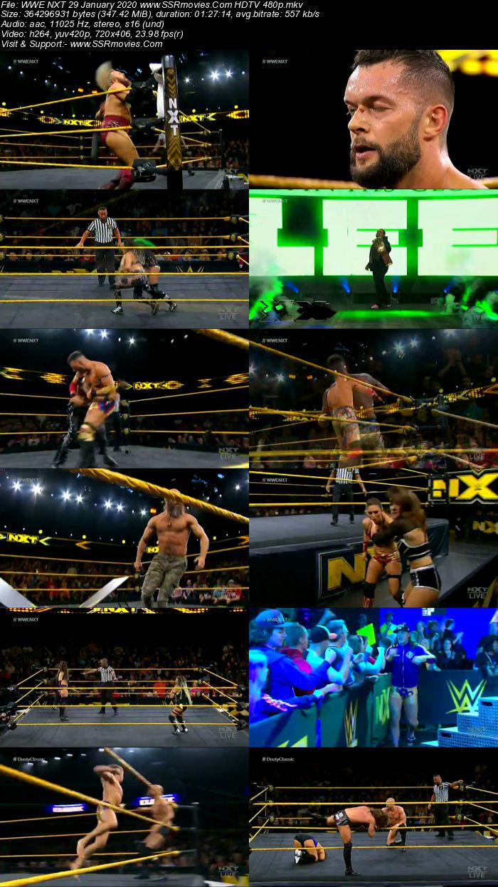 WWE NXT 29 January 2020 HDTV 480p Full Show Download