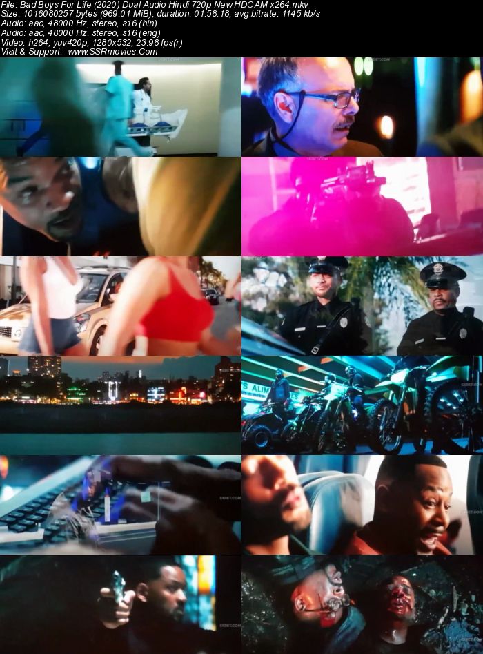 Bad Boys for Life (2020) Dual Audio Hindi 720p HDCAM x264 950MB Full Movie Download