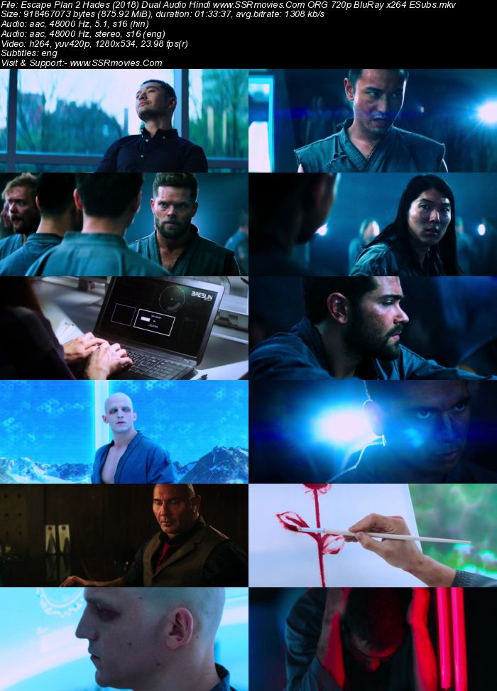 Escape Plan 2: Hades (2018) Dual Audio Hindi ORG 720p BluRay 950MB Full Movie Download