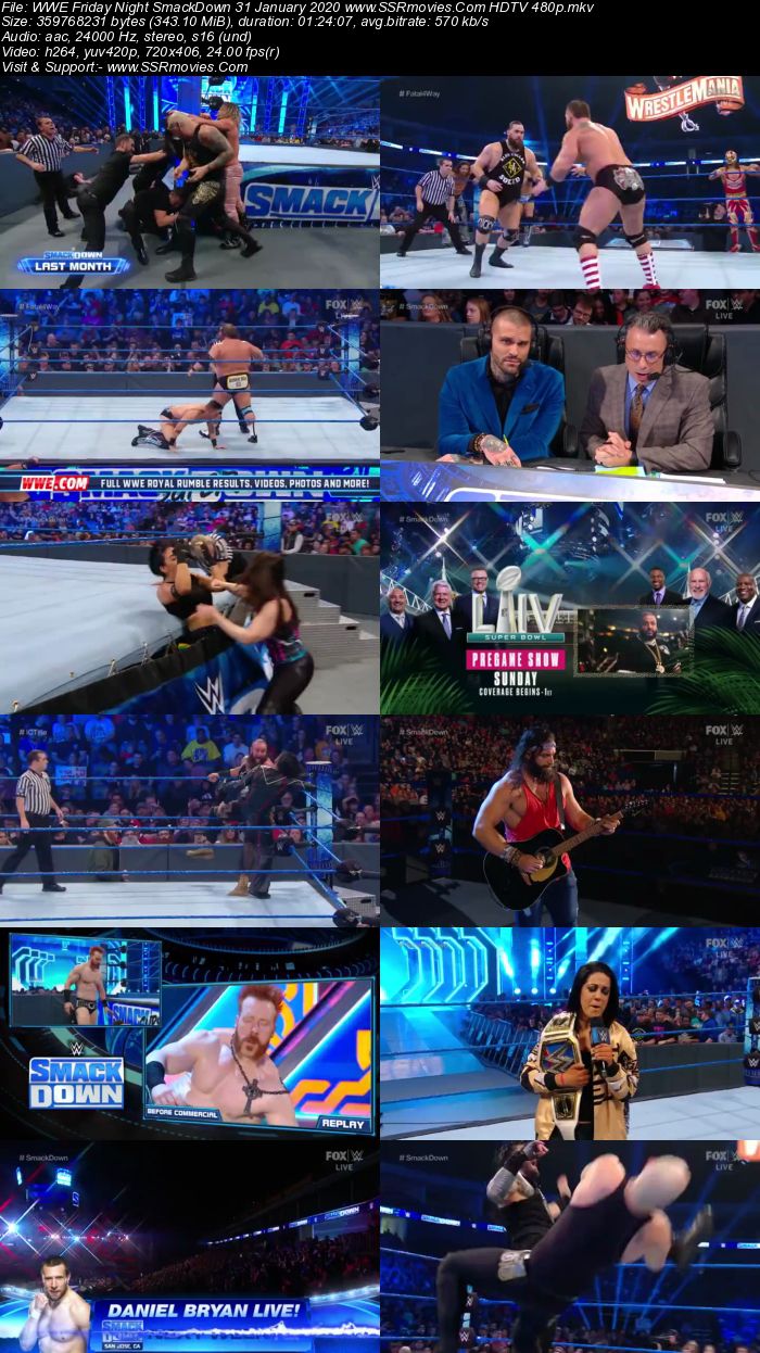 WWE Friday Night SmackDown 31 January 2020 Full Show Download 480p 720p HDTV WEBRip