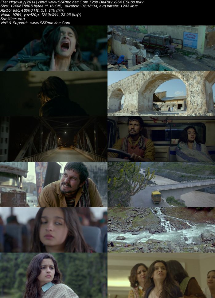 Highway (2014) Hindi 720p BluRay 1.2GB Full Movie Download