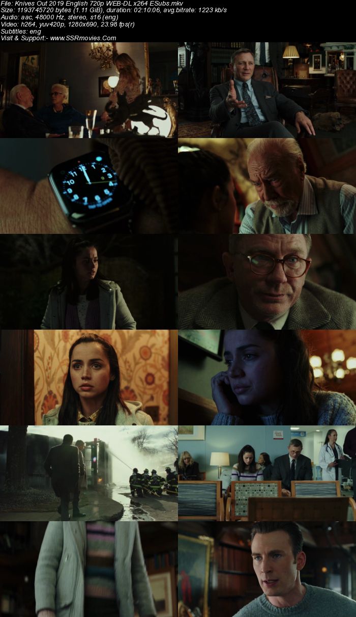 Knives Out (2019) English 720p WEB-DL x264 1.1GB Full Movie Download