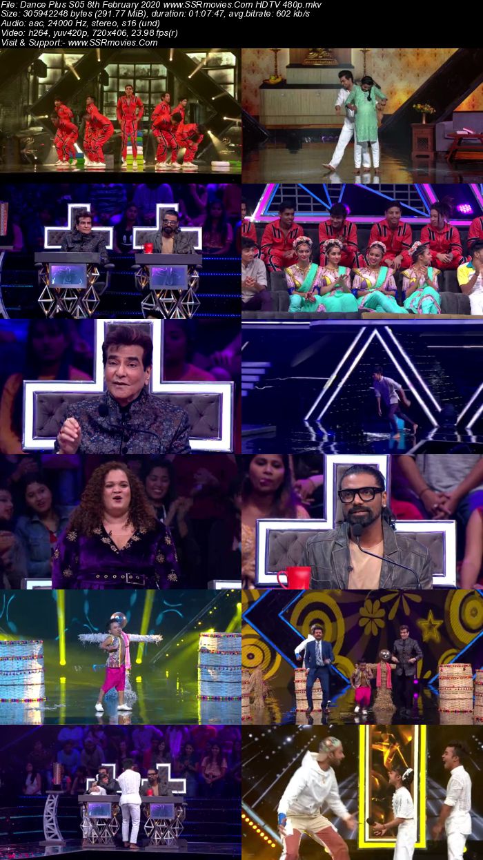 Dance Plus S05 8th February 2020 HDTV 480p 720p Download