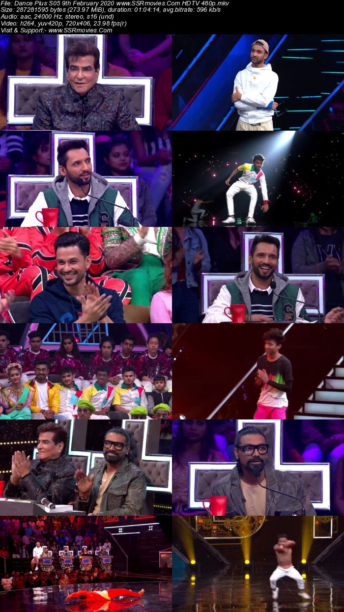 Dance Plus S05 9th February 2020 HDTV 480p 720p Download