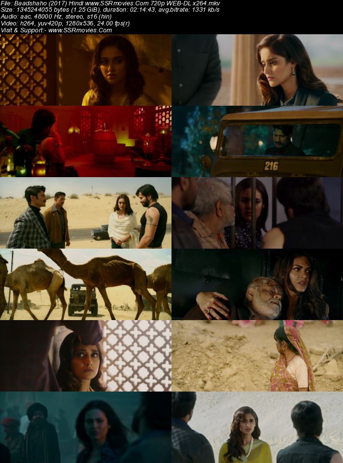 Baadshaho (2017) Hindi 480p WEB-DL x264 400MB Full Movie Download