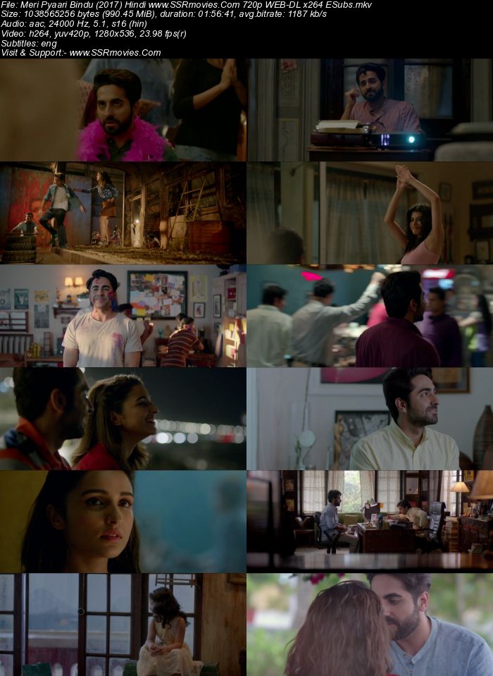 Meri Pyaari Bindu (2017) Hindi 480p WEB-DL x264 350MB ESubs Full Movie Download