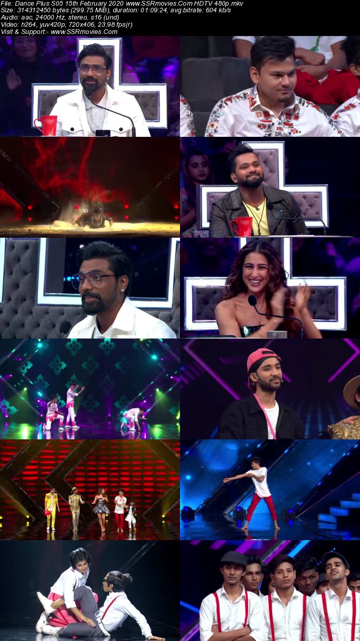 Dance Plus S05 15th February 2020 HDTV 480p 720p Download