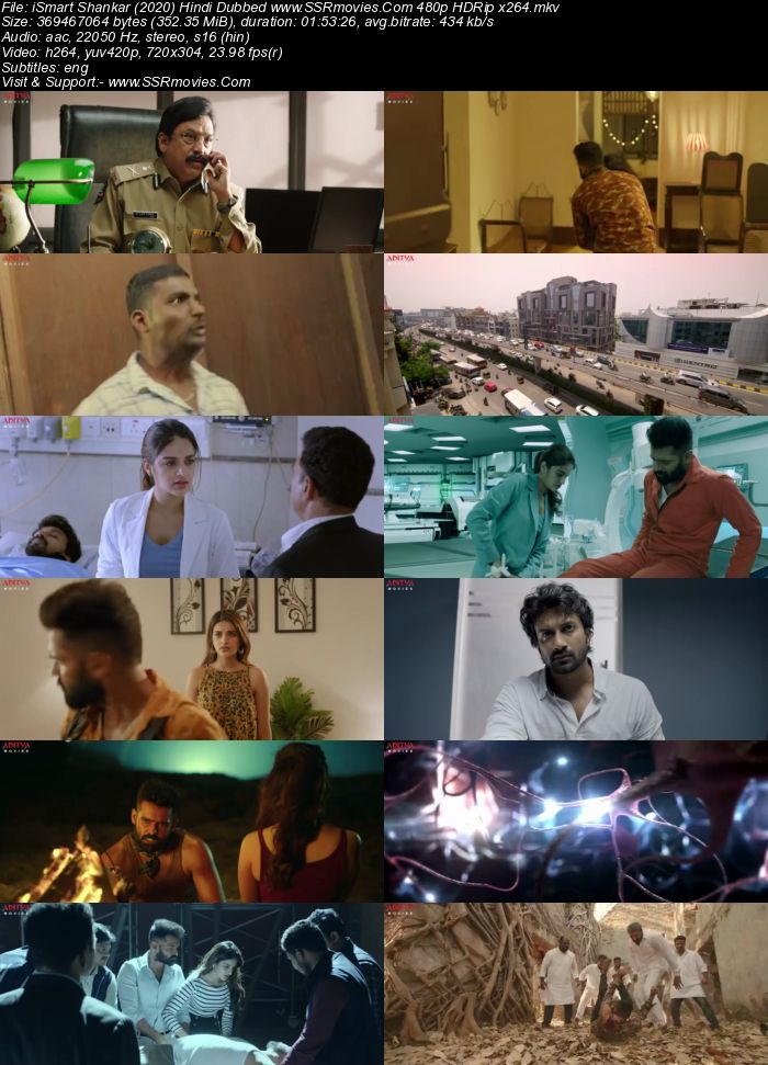 iSmart Shankar (2019) Hindi Dubbed 480p HDRip x264 350MB ESubs Full Movie Download