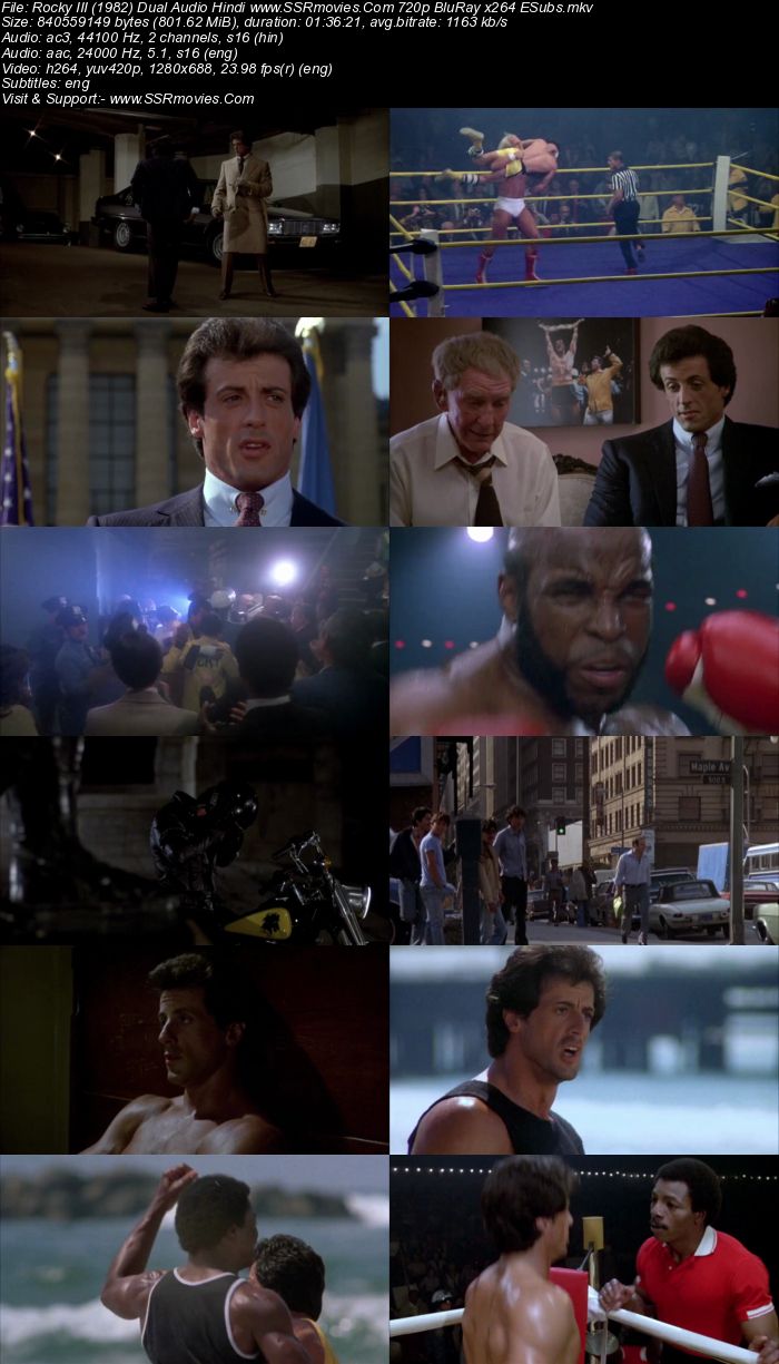 Rocky III (1982) Dual Audio Hindi 480p BluRay x264 300MB ESubs Full Movie Download