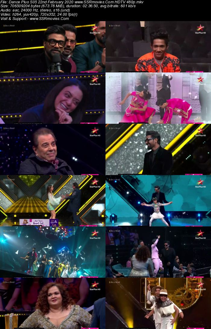 Dance Plus S05 22nd February 2020 HDTV 480p 720p Download