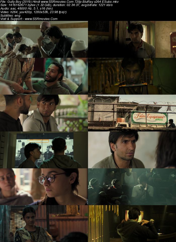 Gully Boy (2019) Hindi 480p BluRay x264 450MB ESubs Full Movie Download