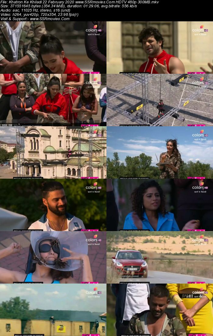 Khatron Ke Khiladi 22 February 2020 HDTV 480p x264 300MB