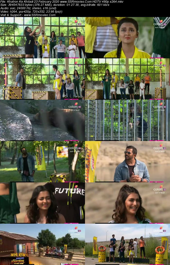 Khatron Ke Khiladi 23 February 2020 HDTV 480p x264 300MB Download