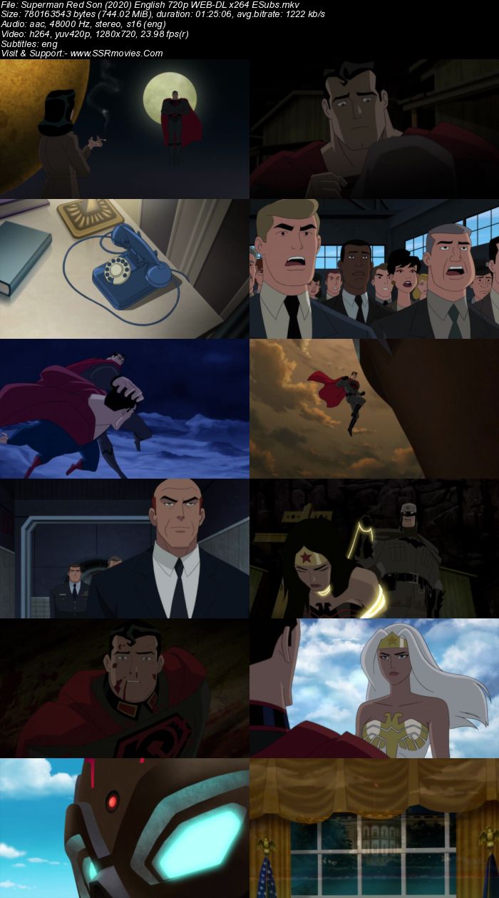 Superman: Red Son (2020) English 720p WEB-DL x264 750MB Full Movie Download