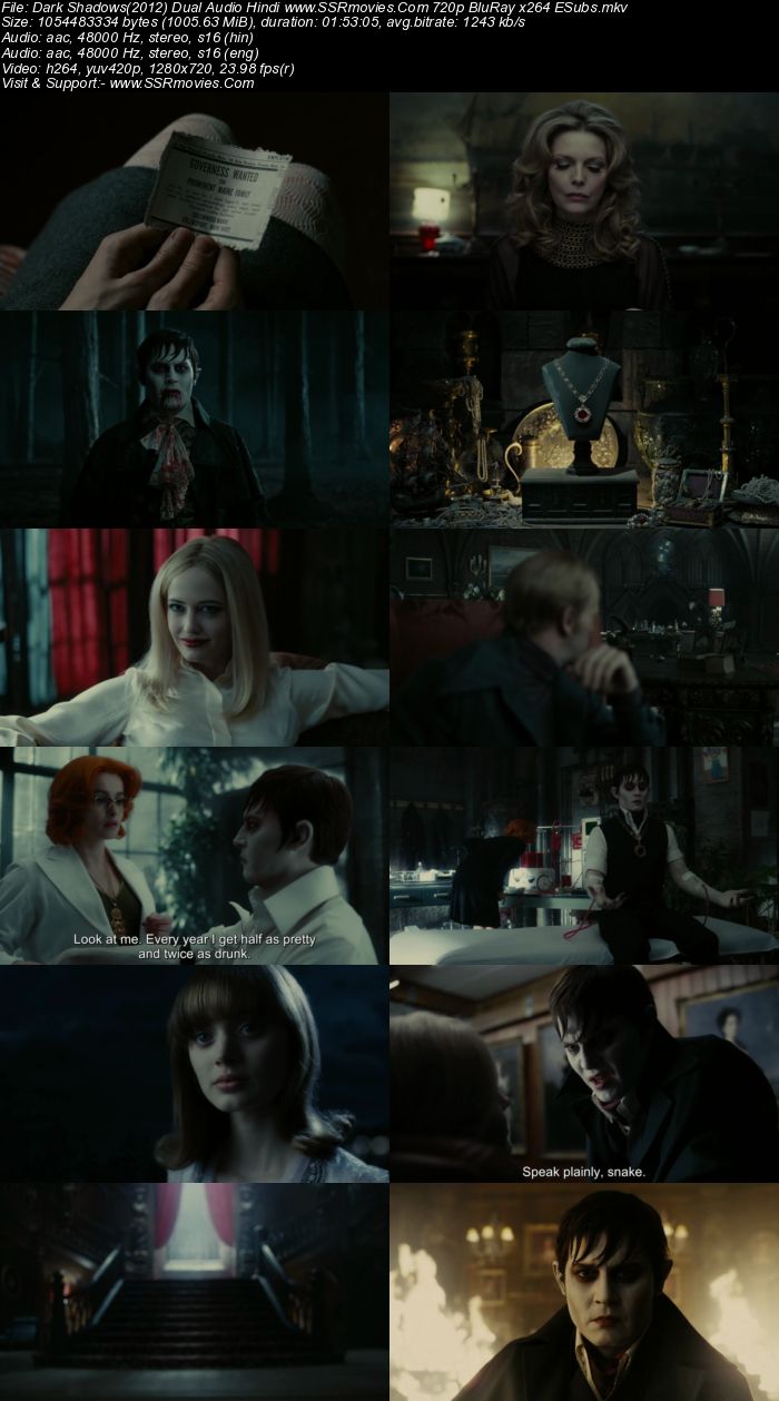 Dark Shadows (2012) Dual Audio Hindi 720p BluRay x264 1GB ESubs Movie Download