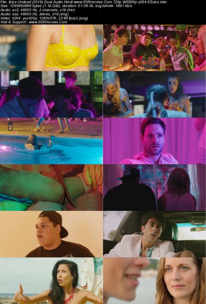 Zombie Spring Breakers (2016) Dual Audio Hindi 480p WEB-DL x264 300MB Full Movie Download