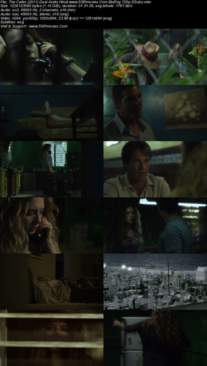 The Caller (2011) Dual Audio Hindi 720p BluRay x264 1.1GB ESubs Movie Download